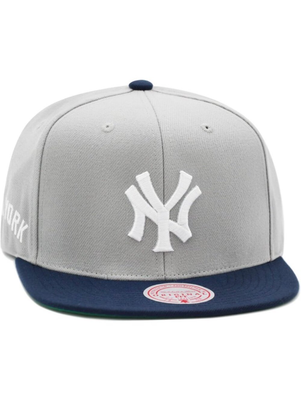Stylish Gray & Navy Blue Snapback Baseball Cap | Adjustable Fit for All Sizes